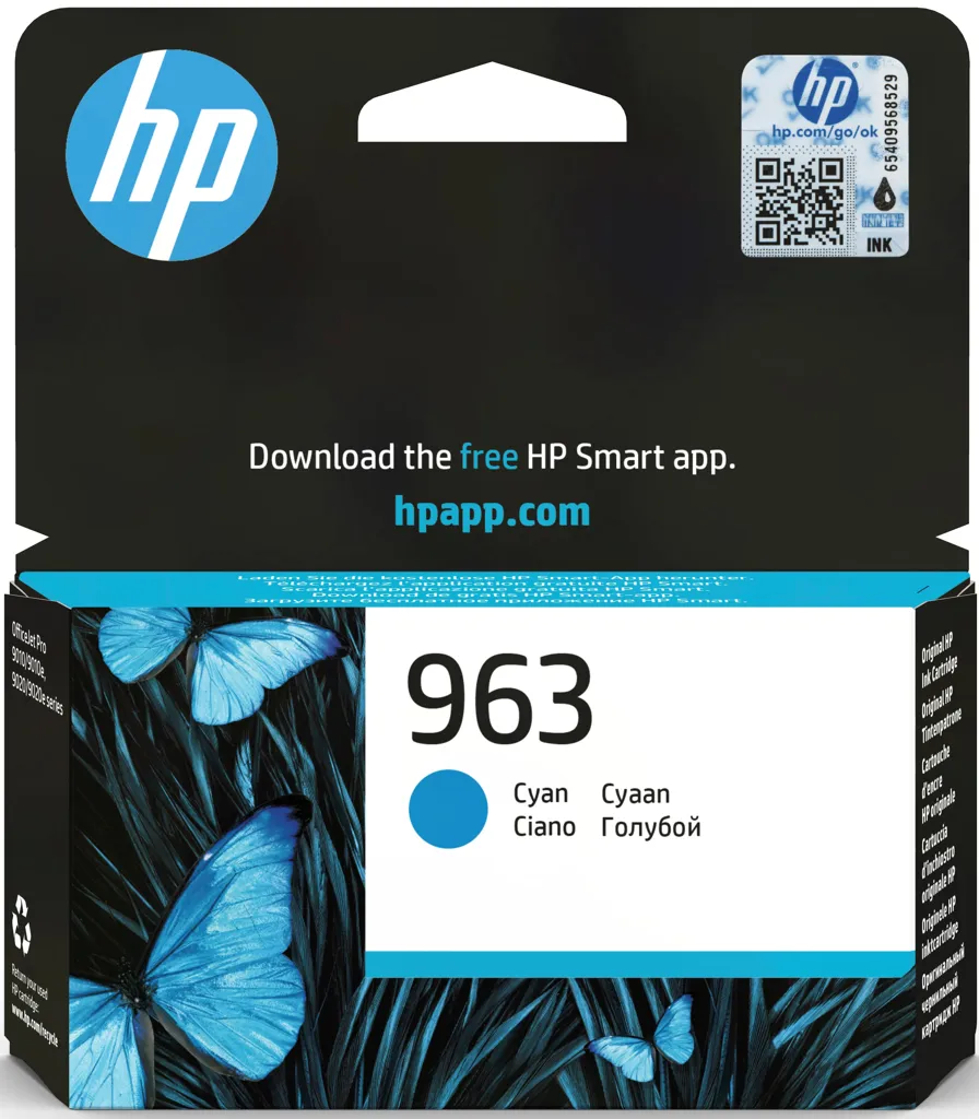 HP Cartouche d'encre - 963 - Cyan