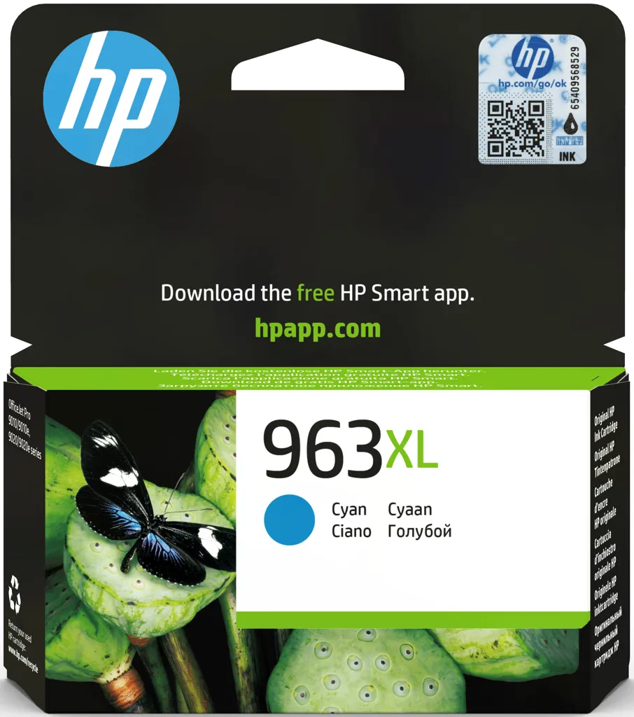 HP Cartouche d'encre - 963XL - Cyan