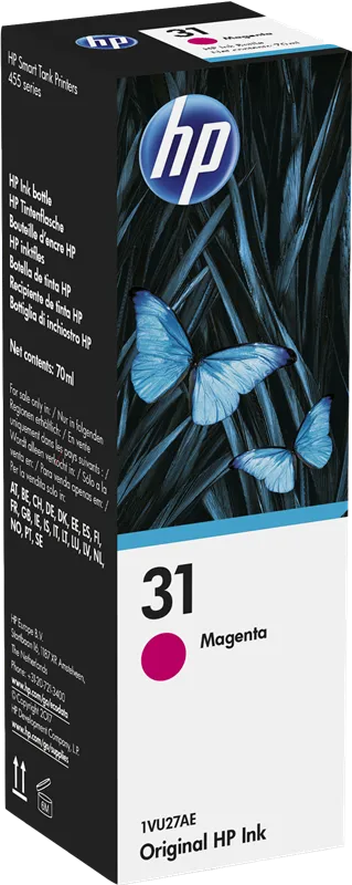 HP Bouteille d'encre magenta authentique HP 31 - 1VU27AE