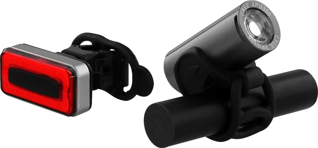 URBAN MOOV Pack 2 lumières vélo LED rechargeable - Blanc et rouge