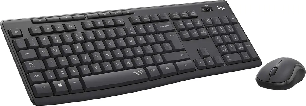 LOGITECH Clavier + Souris - Sans Fil - MK295 Silent - QWERTY (US) - Graphite