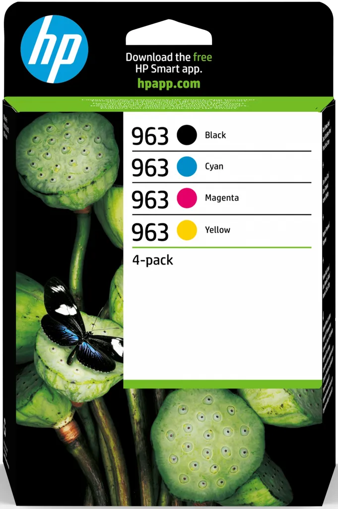 HP Cartouche d'encre - 963 - Noir + 3 Couleurs