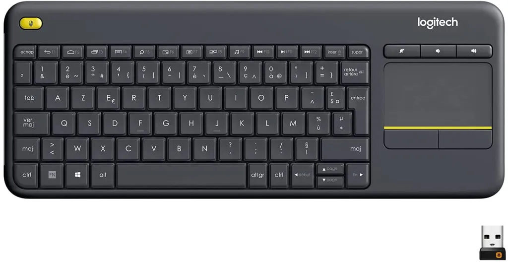 LOGITECH Clavier sans fil K400 Plus - AZERTY (FR) - Noir