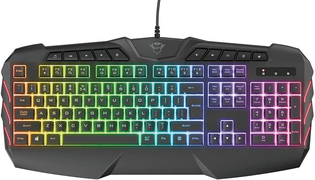 TRUST GXT 881 QWERTZ - Clavier semi-mécanique