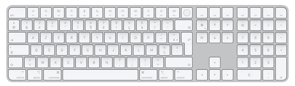 APPLE Clavier Magic Keyboard avec Touch ID et pavé numérique - AZERTY
