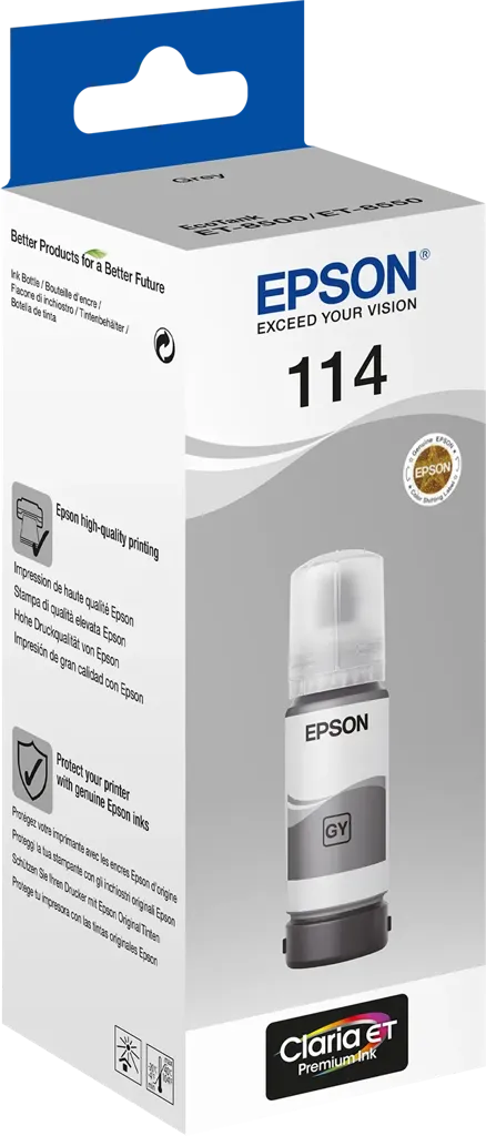 EPSON Bouteille d'encre 114 EcoTank - 70 ml. - Gris