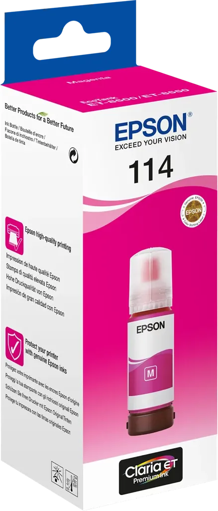 EPSON Bouteille d'encre 114 EcoTank - 70 ml. - Magenta