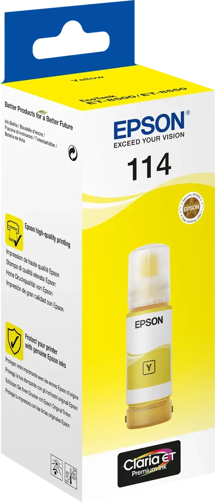 EPSON Bouteille d'encre 114 EcoTank - 70 ml. - Jaune