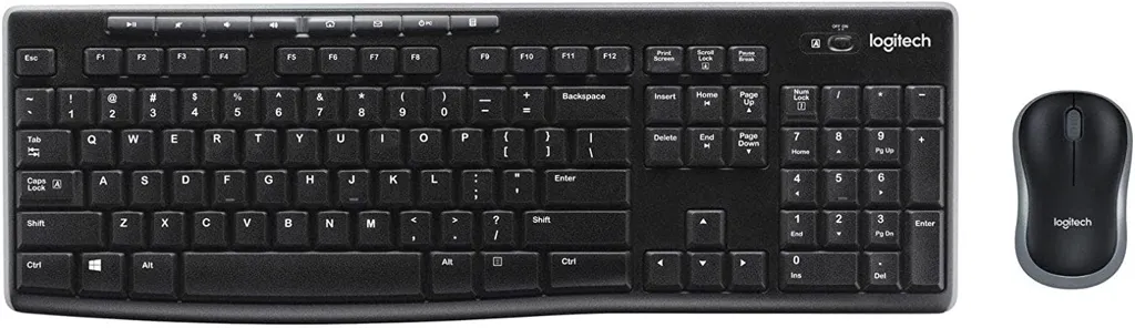 LOGITECH Clavier + Souris - Sans Fil - MK270 - QWERTY (US) - Noir