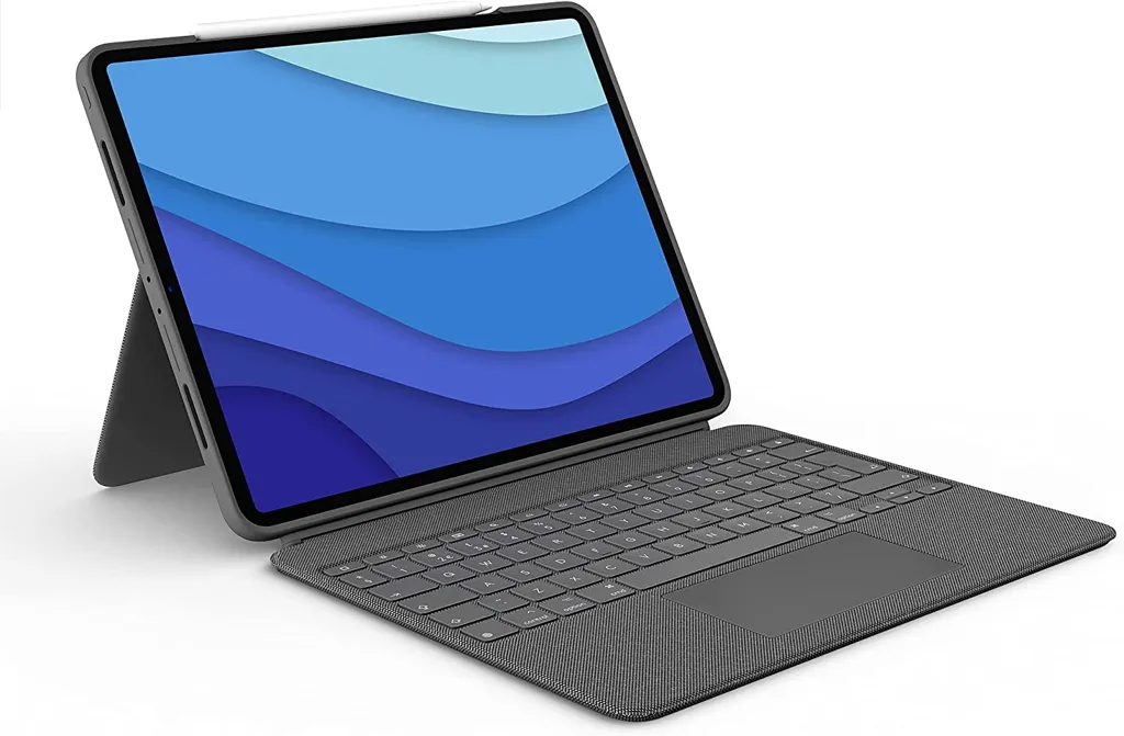 LOGITECH Etui Clavier Combo Touch pour iPad Pro 12,9" (5th & 6th Gen) - QWERTZ (DE) - Oxford Grey