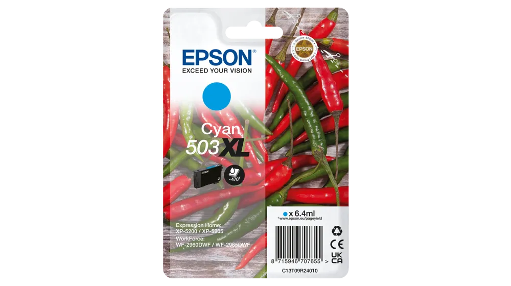 EPSON Cartouche d'encre 503 XL Cyan