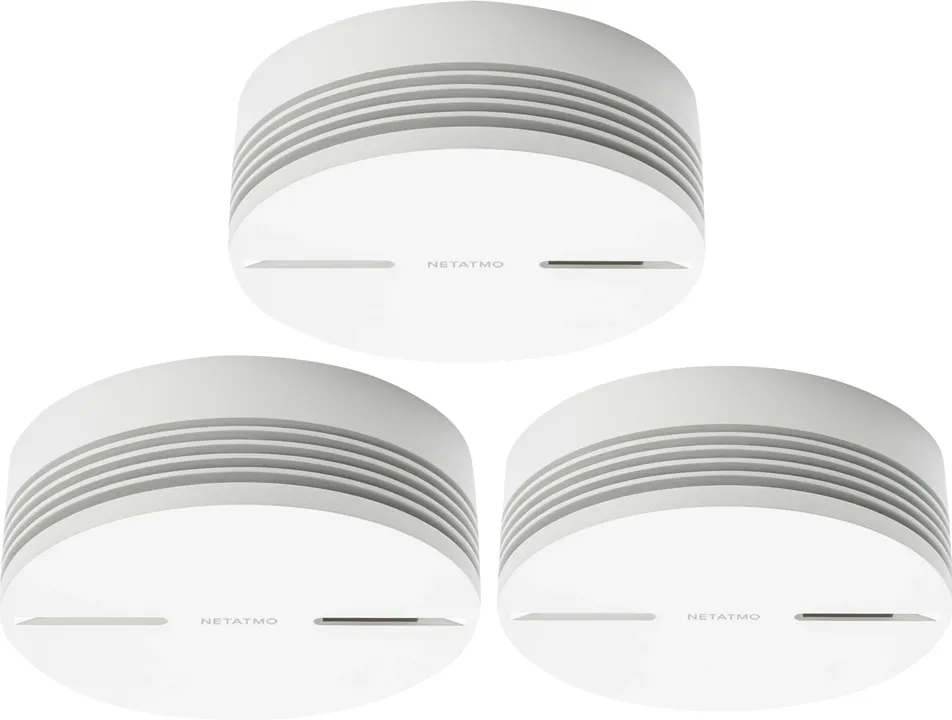 NETATMO Kit 3 Détecteurs de fumée Intelligents