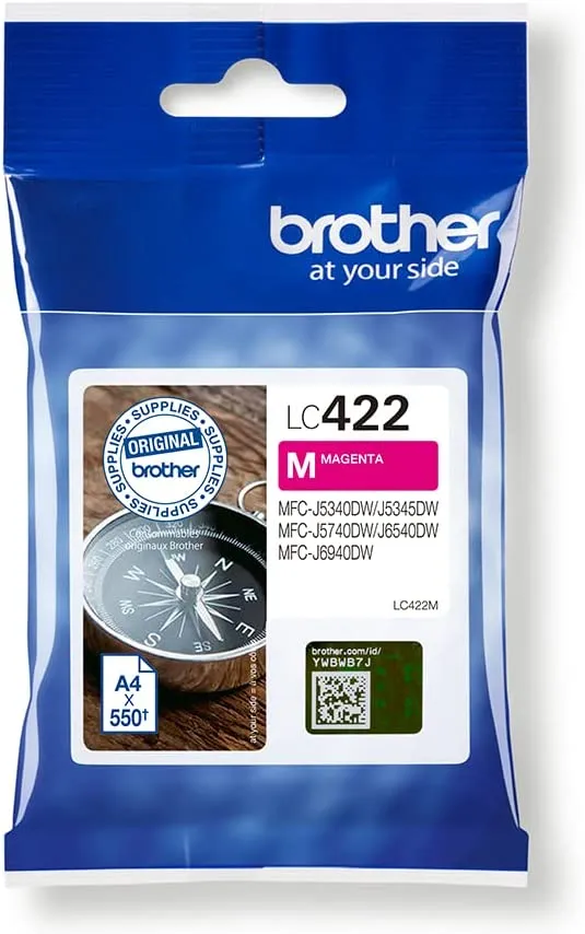 BROTHER Cartouche d'encre LC422M - Magenta