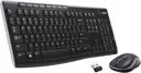 LOGITECH Clavier + Souris sans Fil MK270 - QWERTY (ES) - Noir