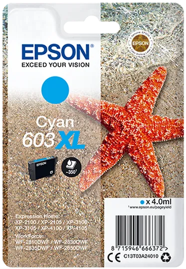 EPSON Cartouche d'encre - 603 XL - Cyan