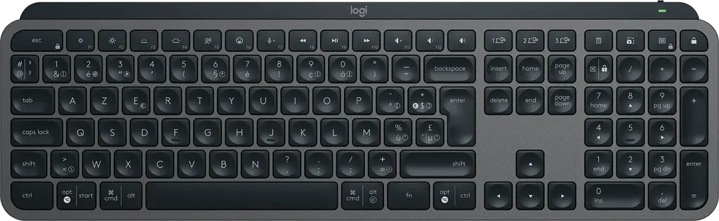 LOGITECH Clavier sans fil MX Keys S AZERTY (BE) - Graphite