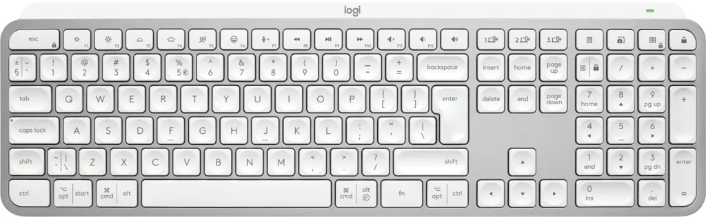 LOGITECH Clavier sans fil MX Keys S- QWERTZ (SF) - Blanc