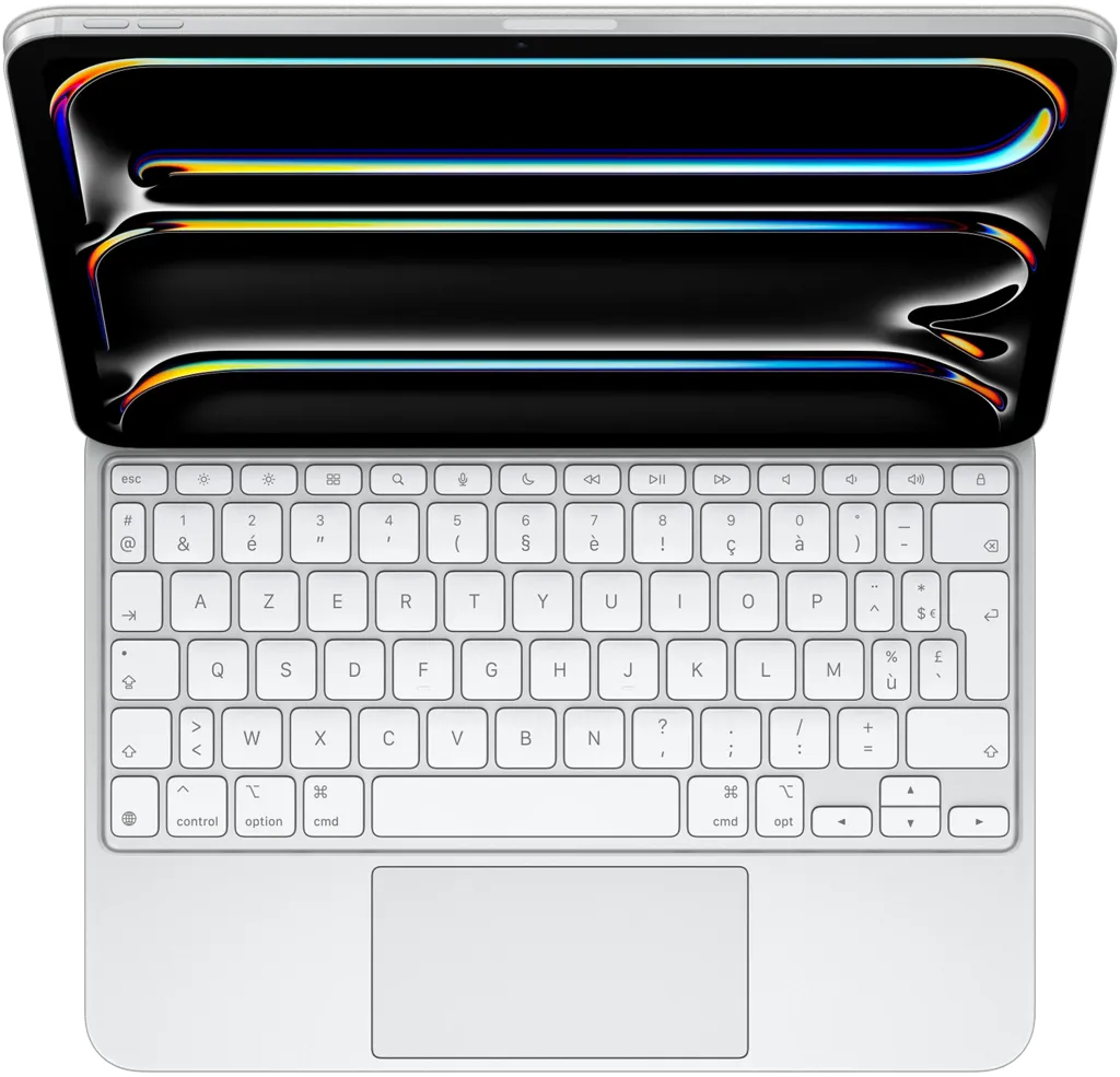 APPLE Magic Keyboard pour iPad Pro (M4) 11" - AZERTY - Blanc