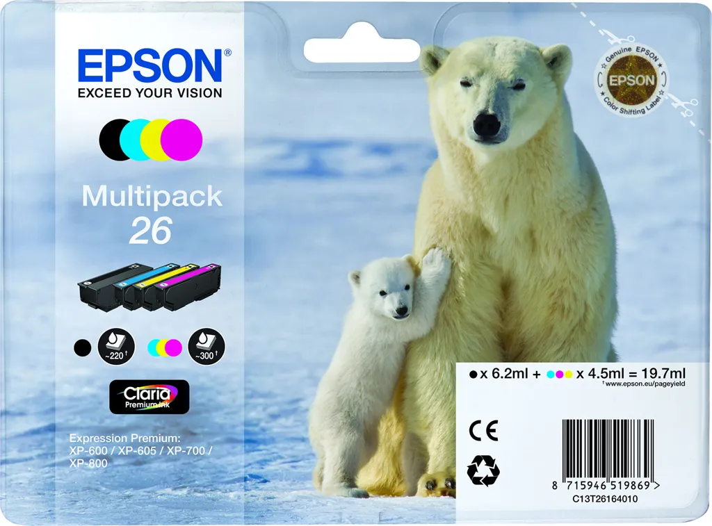 EPSON 26 Multipack - Cartouche d'encre