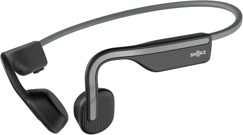 Shokz Ecouteurs sans fil à conduction osseuse OpenMove - Gris