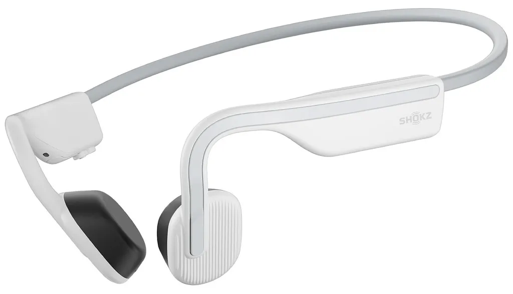 Shokz Ecouteurs sans fil à conduction osseuse OpenMove - Blanc