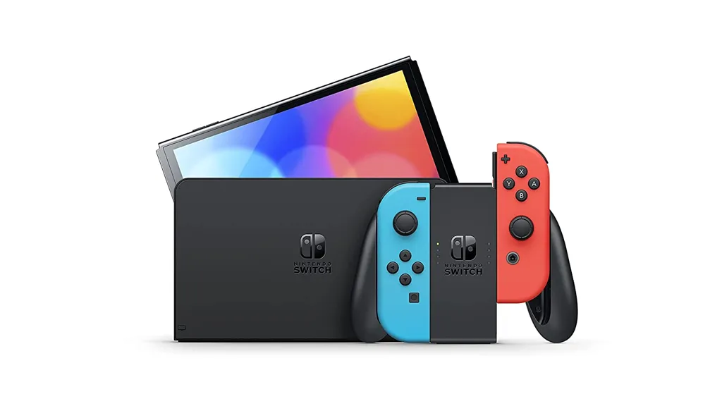 NINTENDO Console Switch OLED - Bleu/Rouge