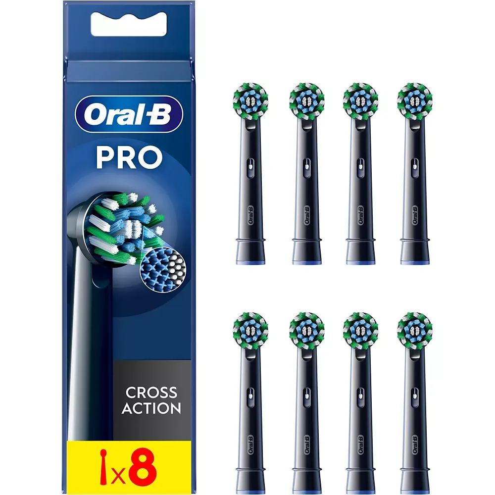 Brossette ORAL-B Cross Action Black x8 X