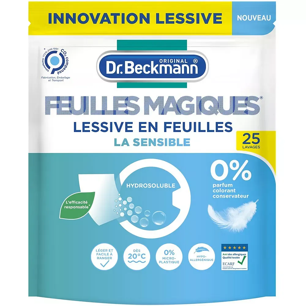 Lessive DR BECKMANN Feuilles Magiques La