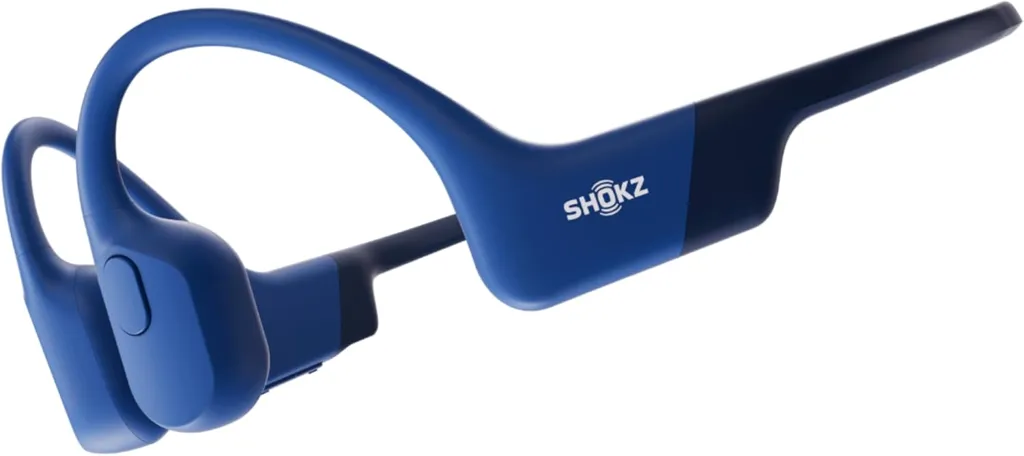 Shokz Ecouteurs sans fil à conduction osseuse OpenRun - Bleu