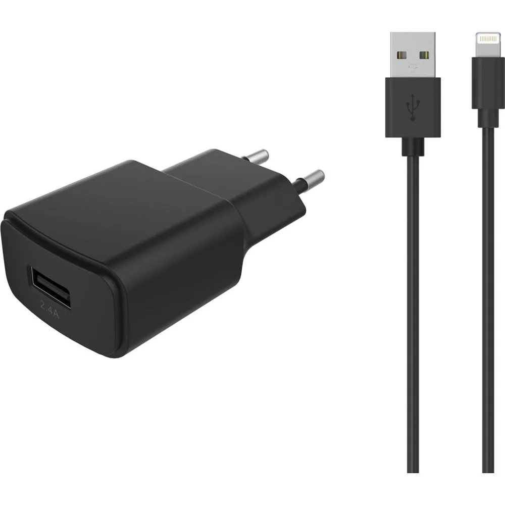 Chargeur secteu ESSENTIELB 12W USB-A + C