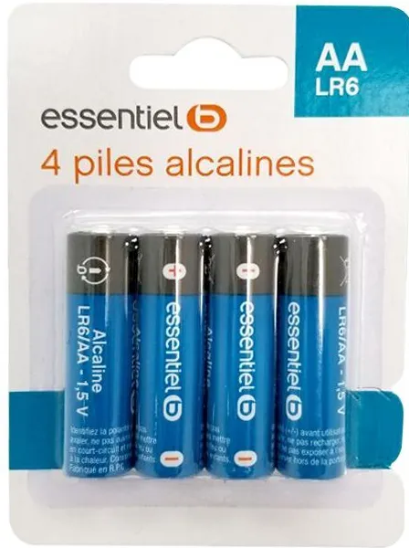 Pile ESSENTIELB LR06 AA POWERPLUS Lot de