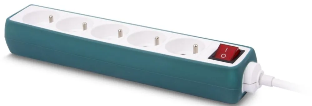 Multiprise ESSENTIELB Silicone Vert 5 X