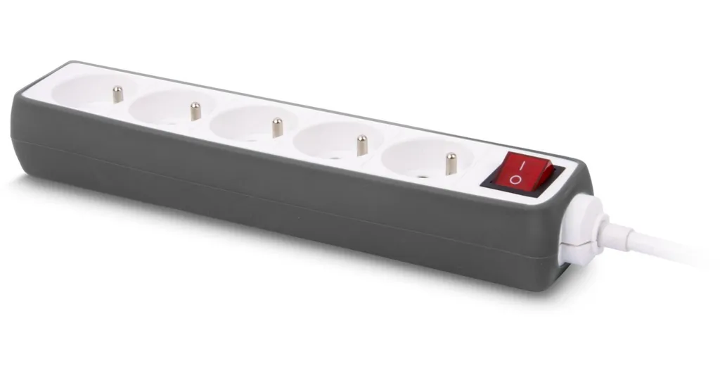 Multiprise ESSENTIELB Silicone Gris 5 X