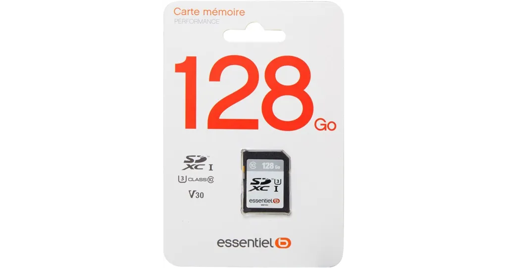 ESSENTIEL-B Carte SD SDXC 128 Go Performances