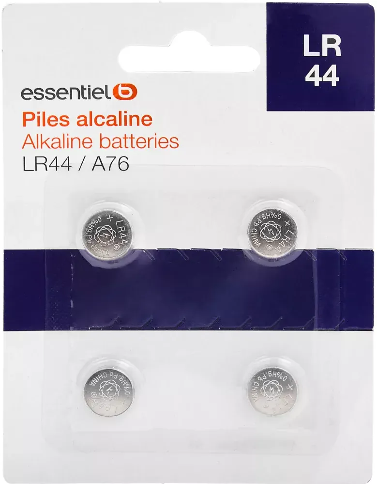 Pile ESSENTIELB LR44 A76 AG13 LR1154 x4