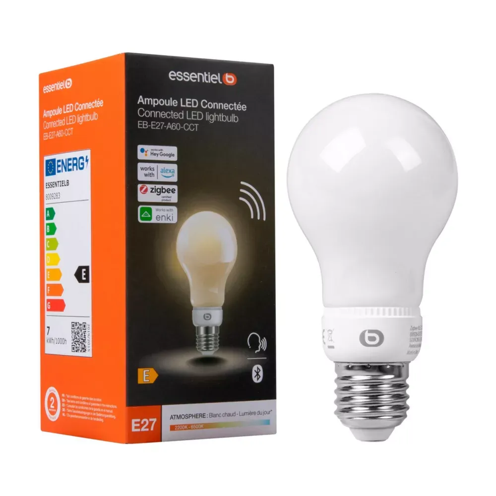 ESSENTIEL-B Ampoule connectée E27 Nuances de Blanc - Classique