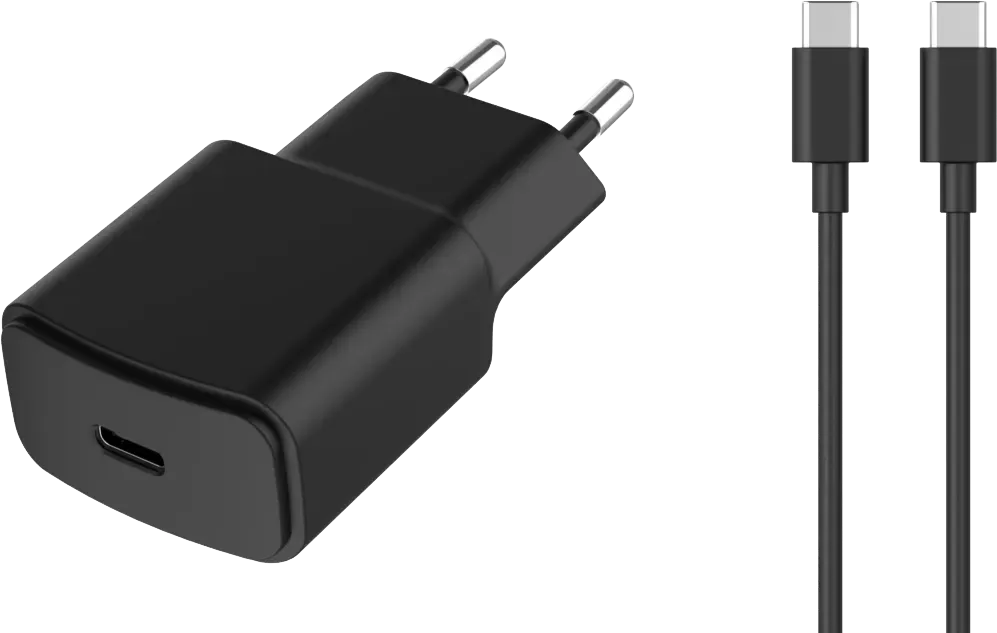 ESSENTIEL-B Chargeur secteur USB-C 20 W + Câble USB-C - 1m