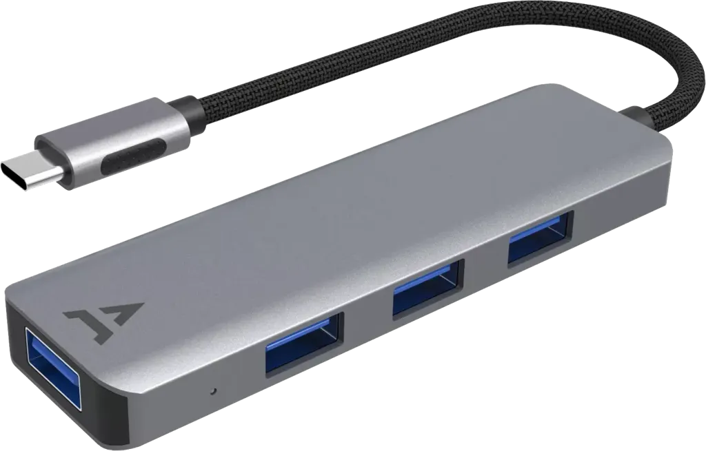 HUB ADEQWAT USB-C / 4 ports USB-A 3.0