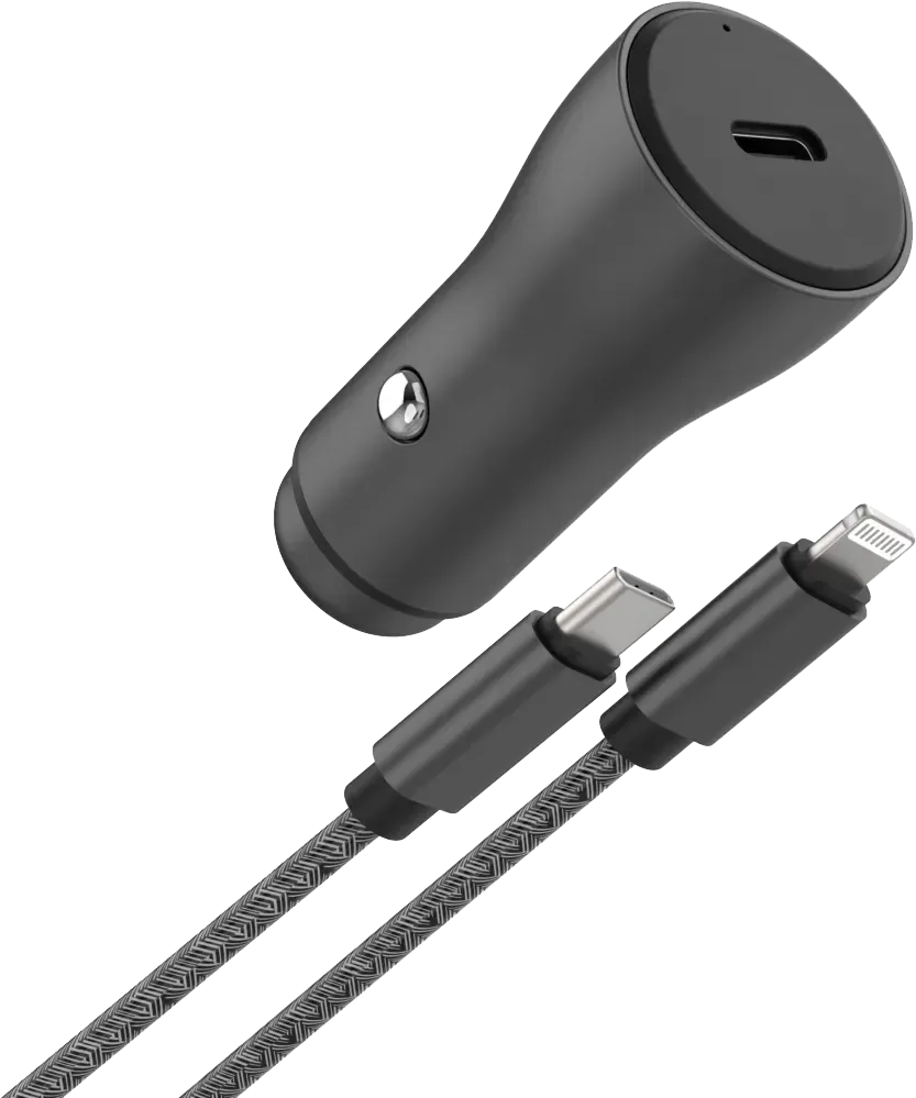 Chargeur Voitur ADEQWAT USB-C 30W + Câbl