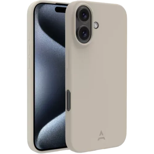 ESSENTIEL-B Coque en silicone magnétique pour iPhone 16 Plus - Beige