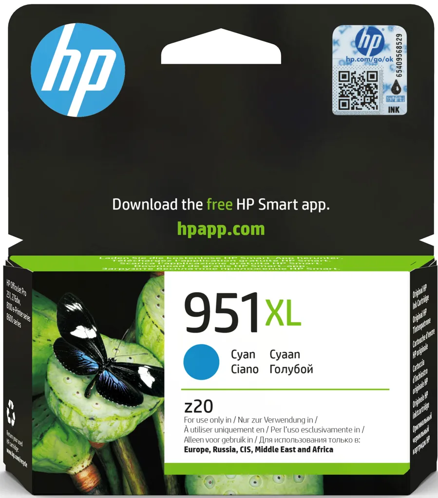 HP Cartouche d'encre - 951XL - Cyan