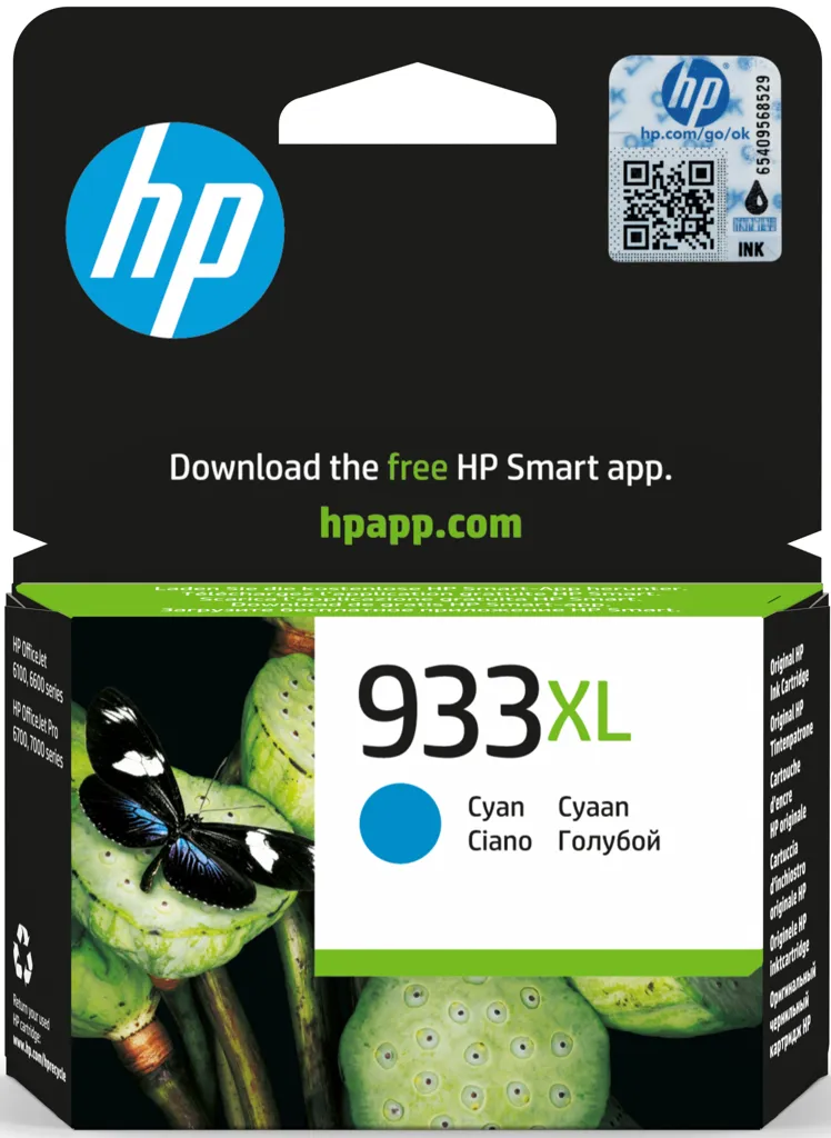HP Cartouche d'encre - 933XL - Cyan