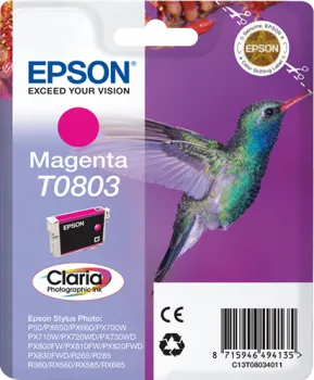 EPSON T0803 Magenta - Cartouche d'encre