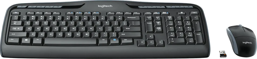 LOGITECH Clavier + Souris MK330 - Sans fil - AZERTY (BE) - Noir