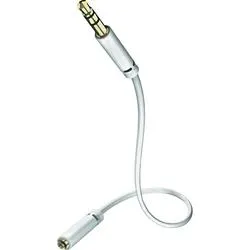 IN-AKUSTIK Câble audio [1x Jack mâle 3.5 mm - 1x Jack femelle 3.5 mm] 3 m