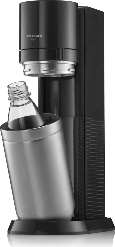 SODASTREAM Machine à boisson pétillante Duo Black/Metal Strater Kit