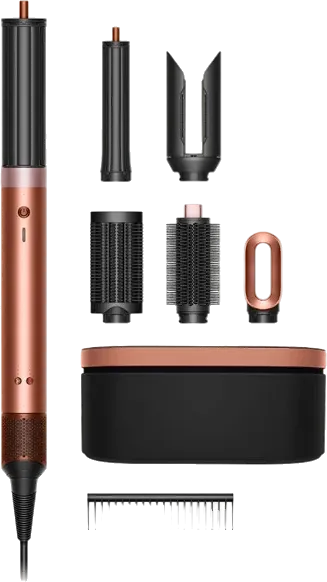 Dyson Airwrap Co-anda 2x cheveux raides à ondulés Amber Silk