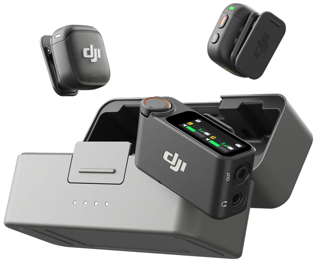 DJI Microphone Mic 3 - 2 TX + 1 RX + Boitier de recharge