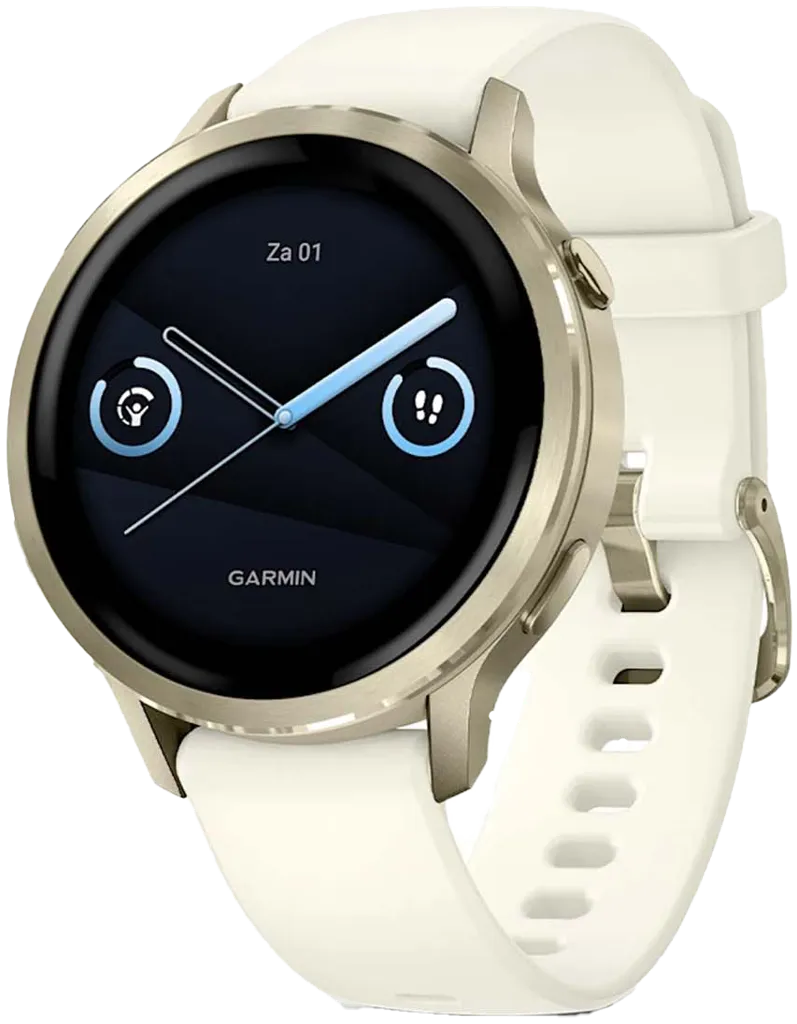 GARMIN Smartwatch Venu 4 - 41mm - Lunar Gold - Silicone ivoire