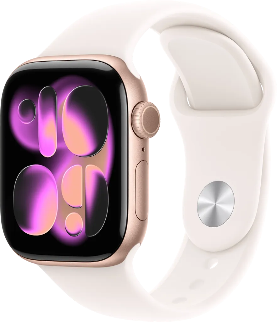 APPLE Watch Series 11 GPS - 42mm - Aluminium Rose Gold - Light Blush Sport Band - S/M